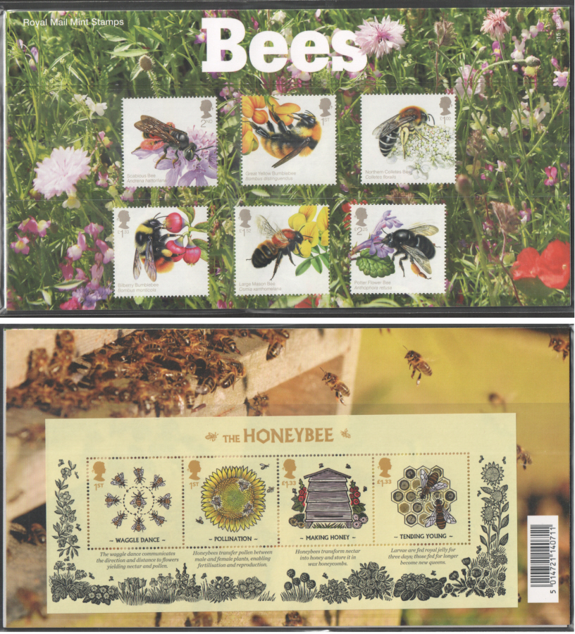 (image for) 2015 Bees Royal Mail Presentation Pack 515 - Click Image to Close